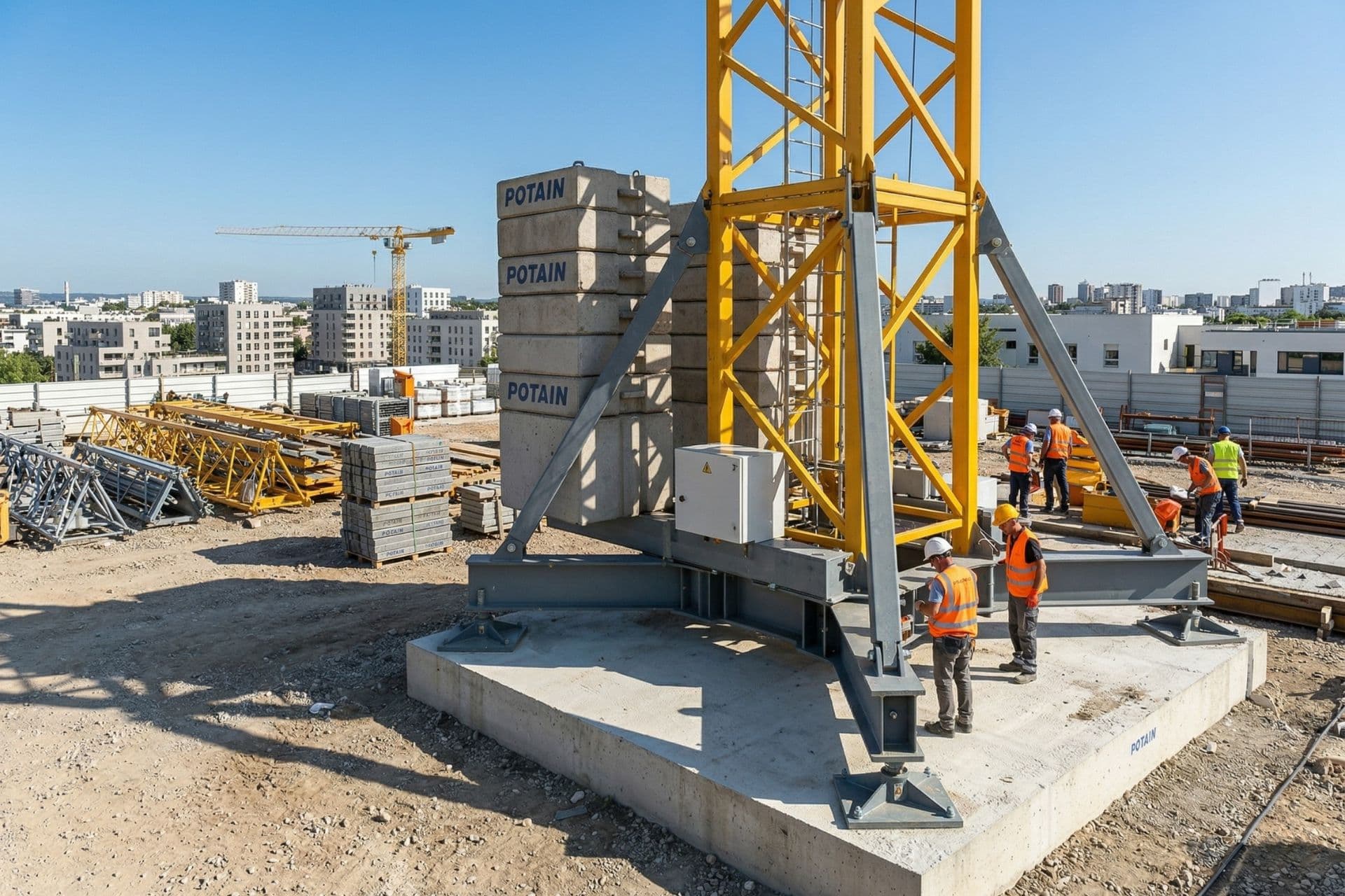 Grue à tour Potain MDT125 B - miniature 3
